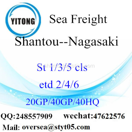 Shantou Porto Mar transporte de mercadorias para Nagasaki